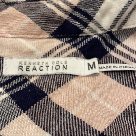 Kenneth Cole Reaction plaid shirt button down - Picture 4 of 5